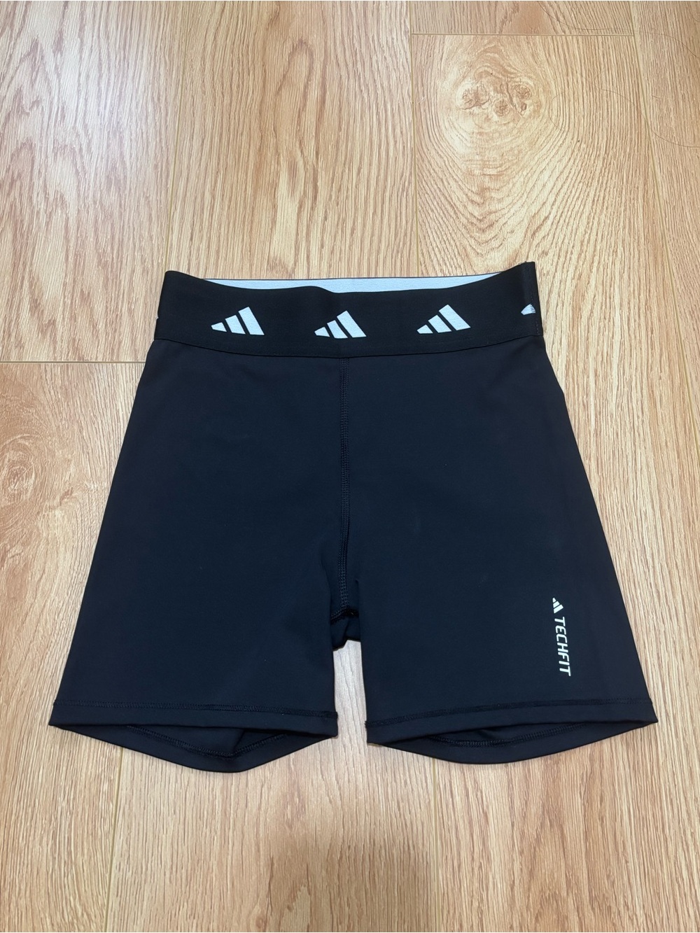 Adidas Black Techfit Compression Shorts 4in inseam